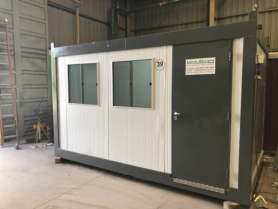 Fabricación en planta — oficina 6m